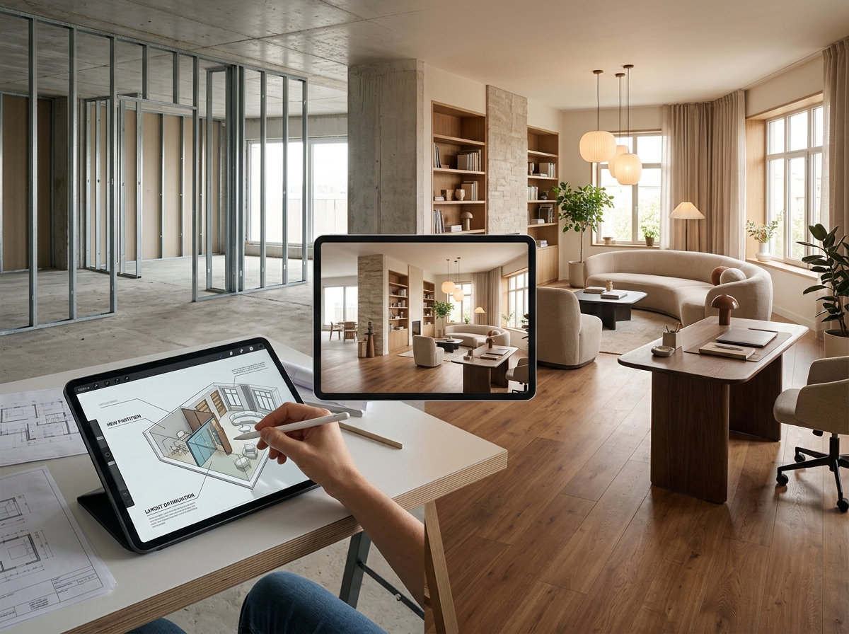 Interior architect studying space 202604300907