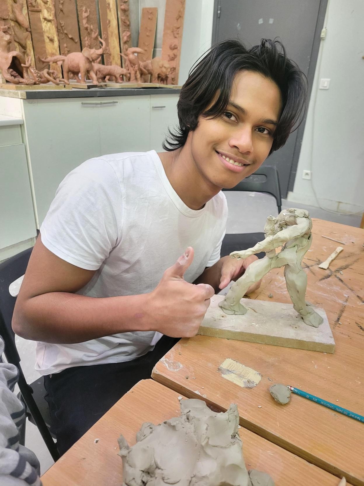 College giacometti atelier modelage asma
