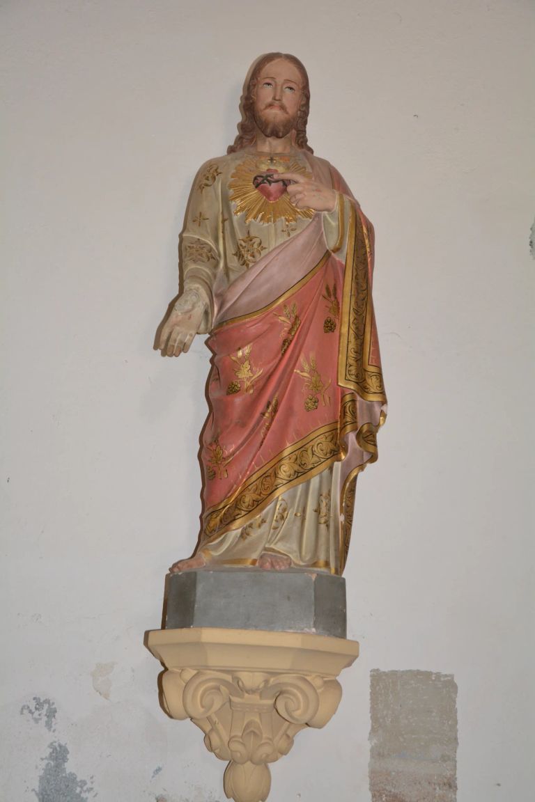 Vinezac patrimoine eglise statue dsc 0627