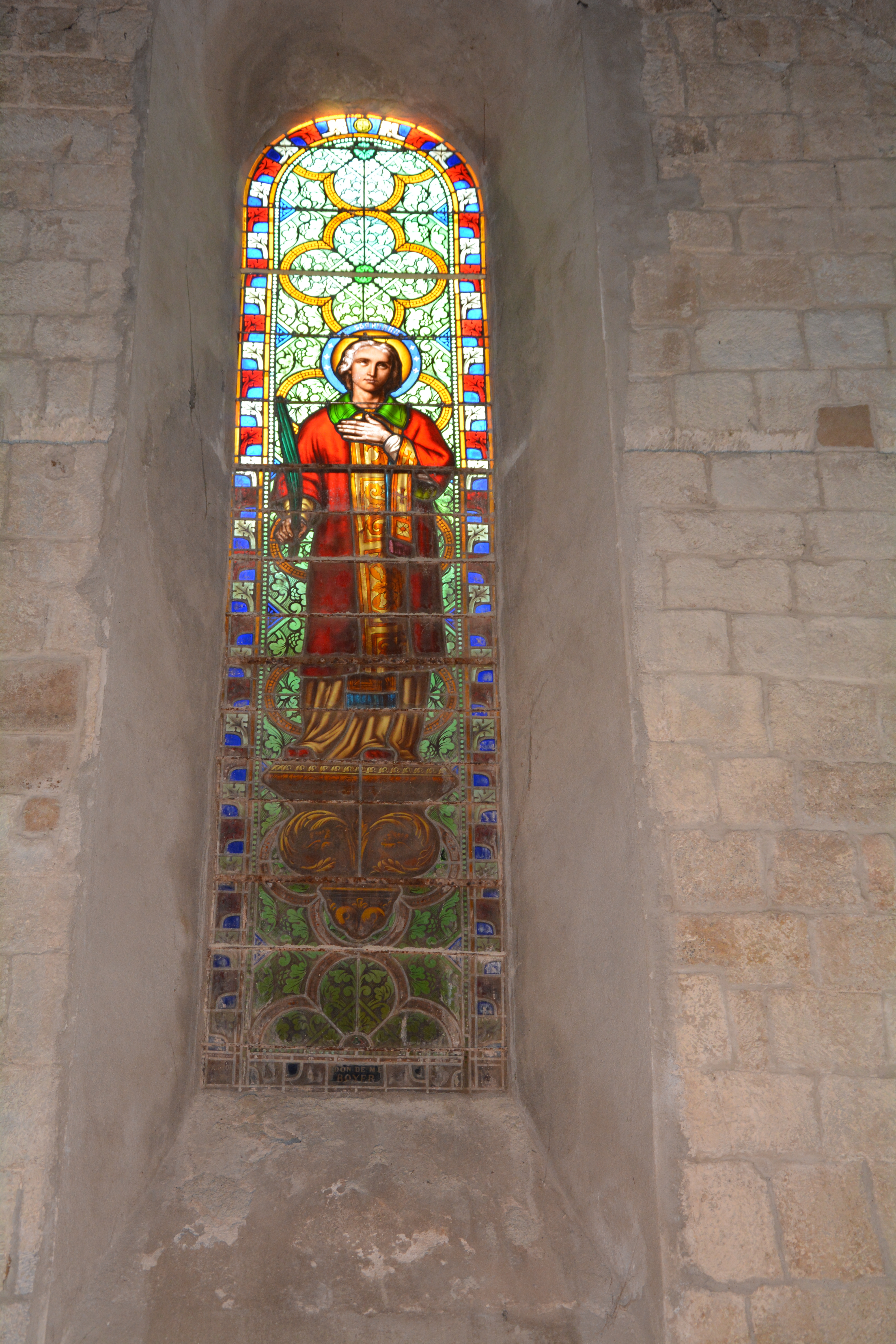 Vinezac patrimoine eglise vitrail dsc 0641