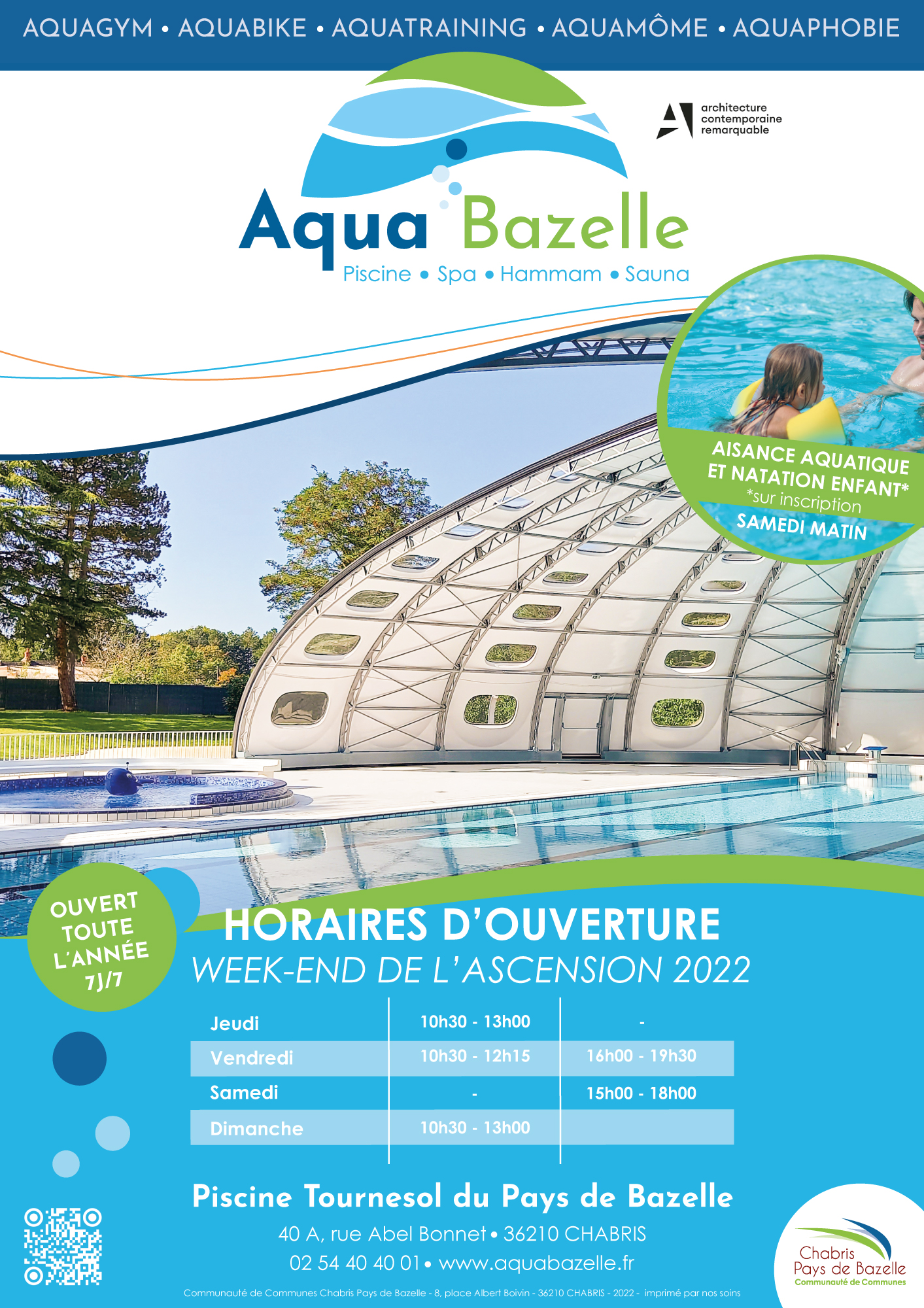 Horaires exceptionnels pour le week-end de l'Ascension