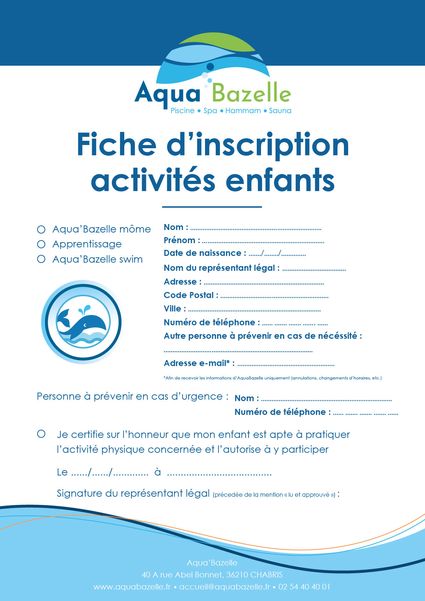 Aqua-bazelle-fiche-insciption-activite-enfants-reglement