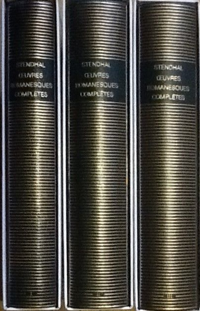 Volumes 4, 13 et 16 de Stendhal dans la Pléiade.