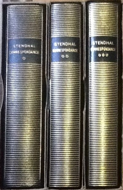 Volumes 158, 196 et 199 de Stendhal dans la Pléiade.