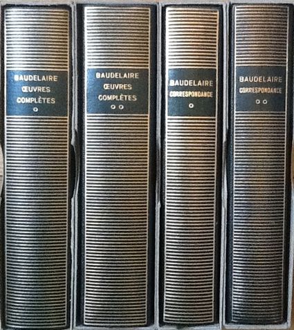 Volumes 1, 7, 247 et 248 de Baudelaire dans la Pléiade