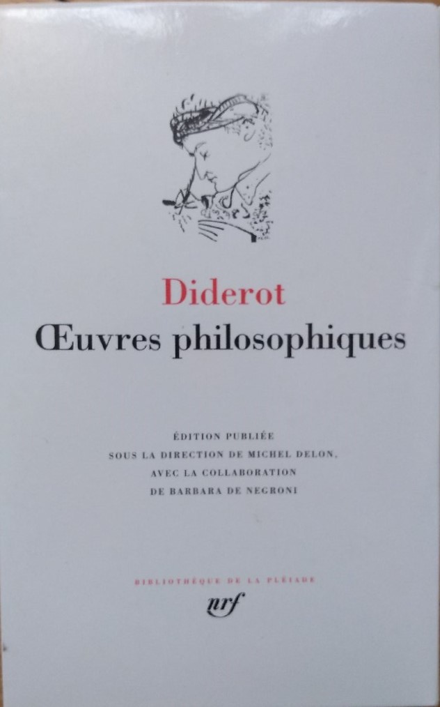 Volume 25 de Diderot dans la Bibliothèque de la Pleiade.
