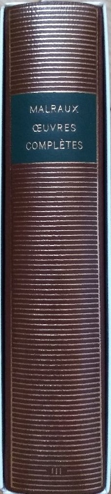 Volume 263 de André Malraux dans la bibliothèque de la Pléiade