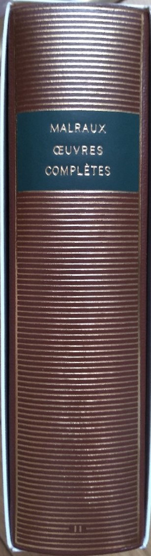 Volume 425 de André Malraux dans la bibliothèque de la Pléiade