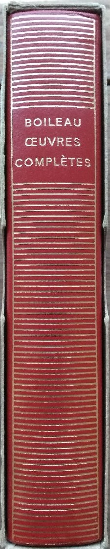 Volume 188 de Nicolas Boileau dans la bibliothèque de la Pléiade