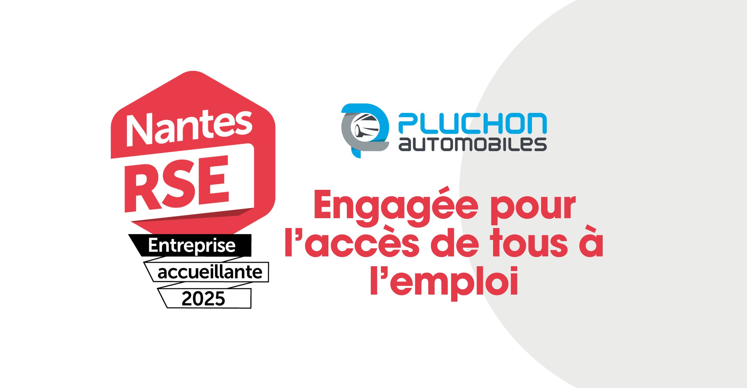 Pluchon Automobiles classée « Entreprise Accueillante 2025 » !