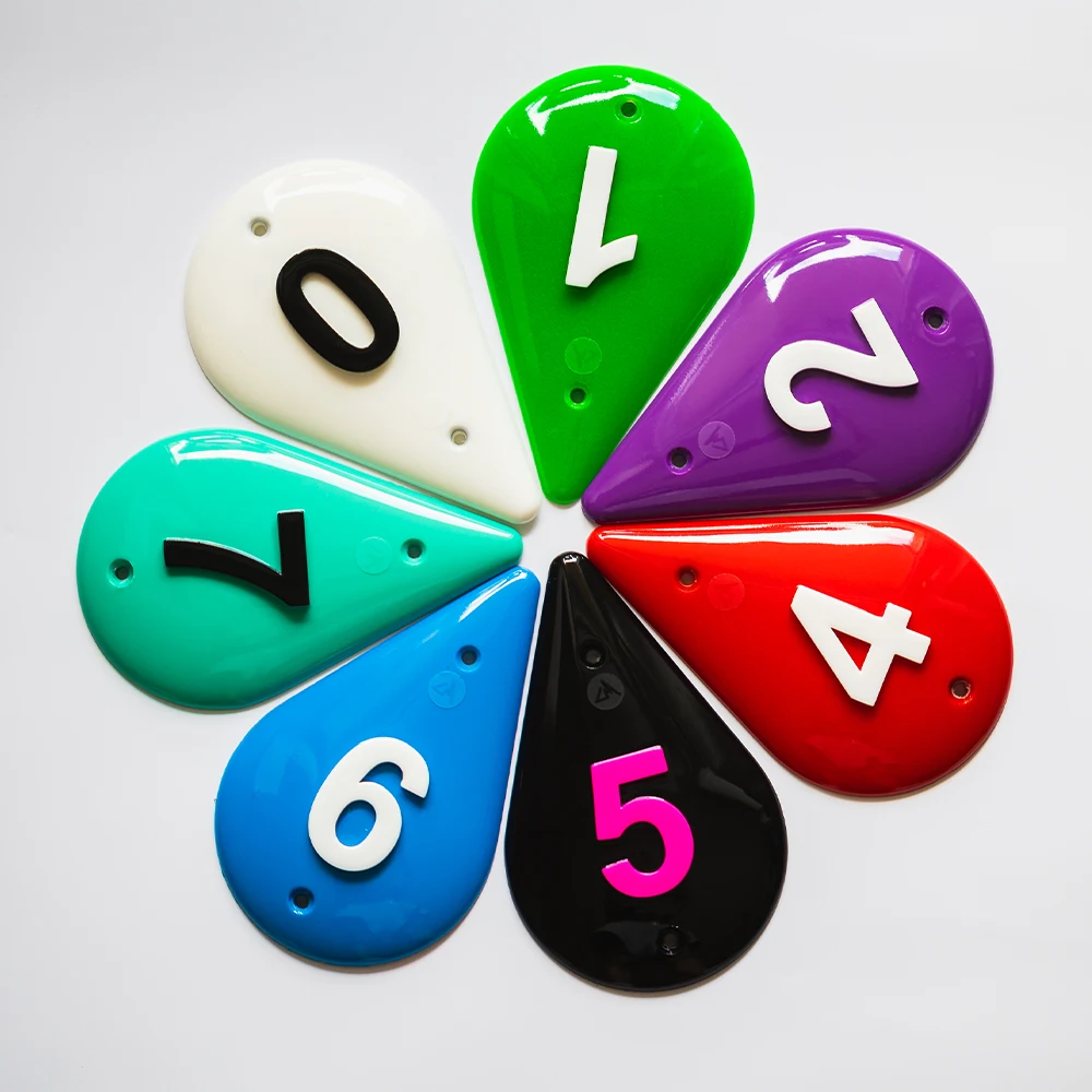 M drop durable numbered polyurethane top marker for climbing gyms