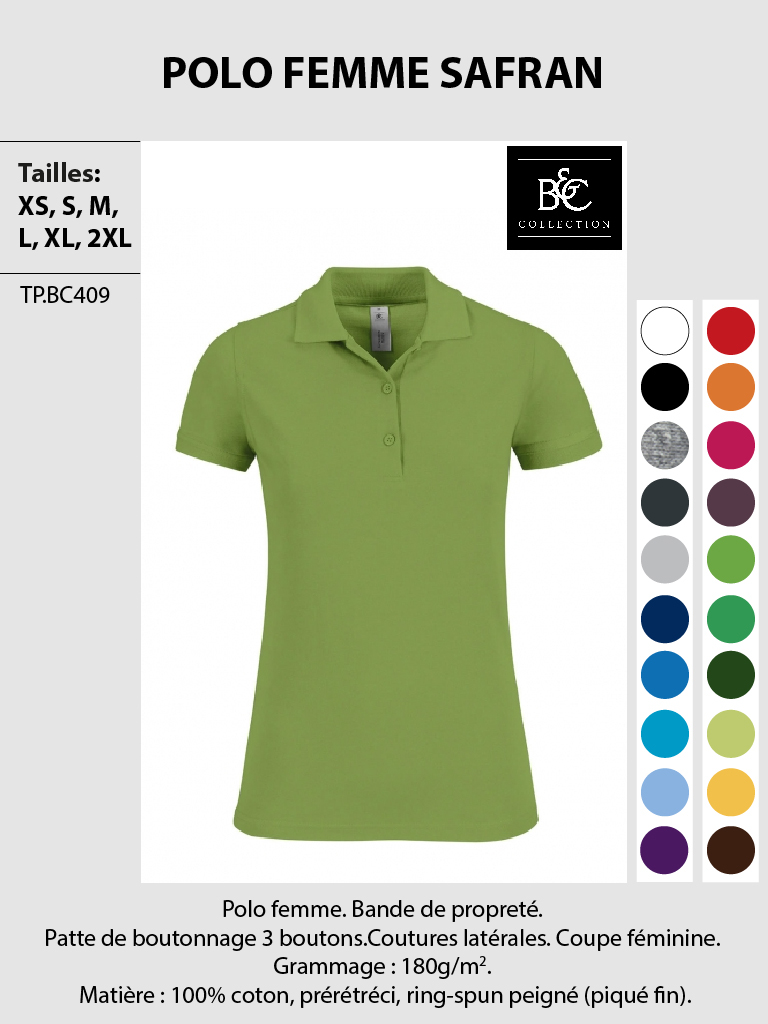 Polo-femme-safran