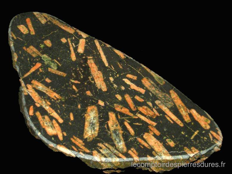 Porphyre noir et orange 04