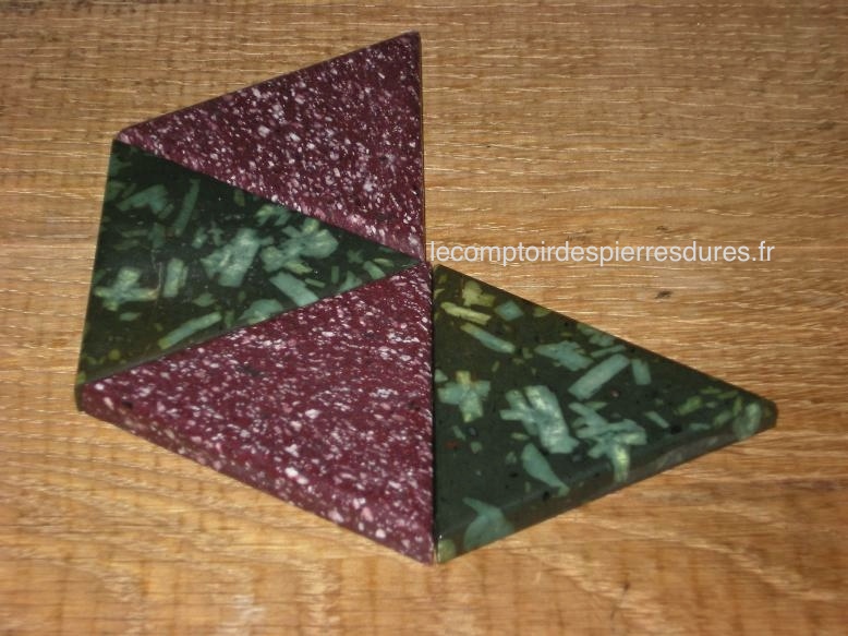 Pavement porphyre rouge et vert 02