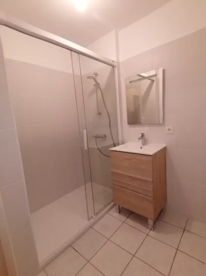 rénovation complète d'une salle de bain à Vertou