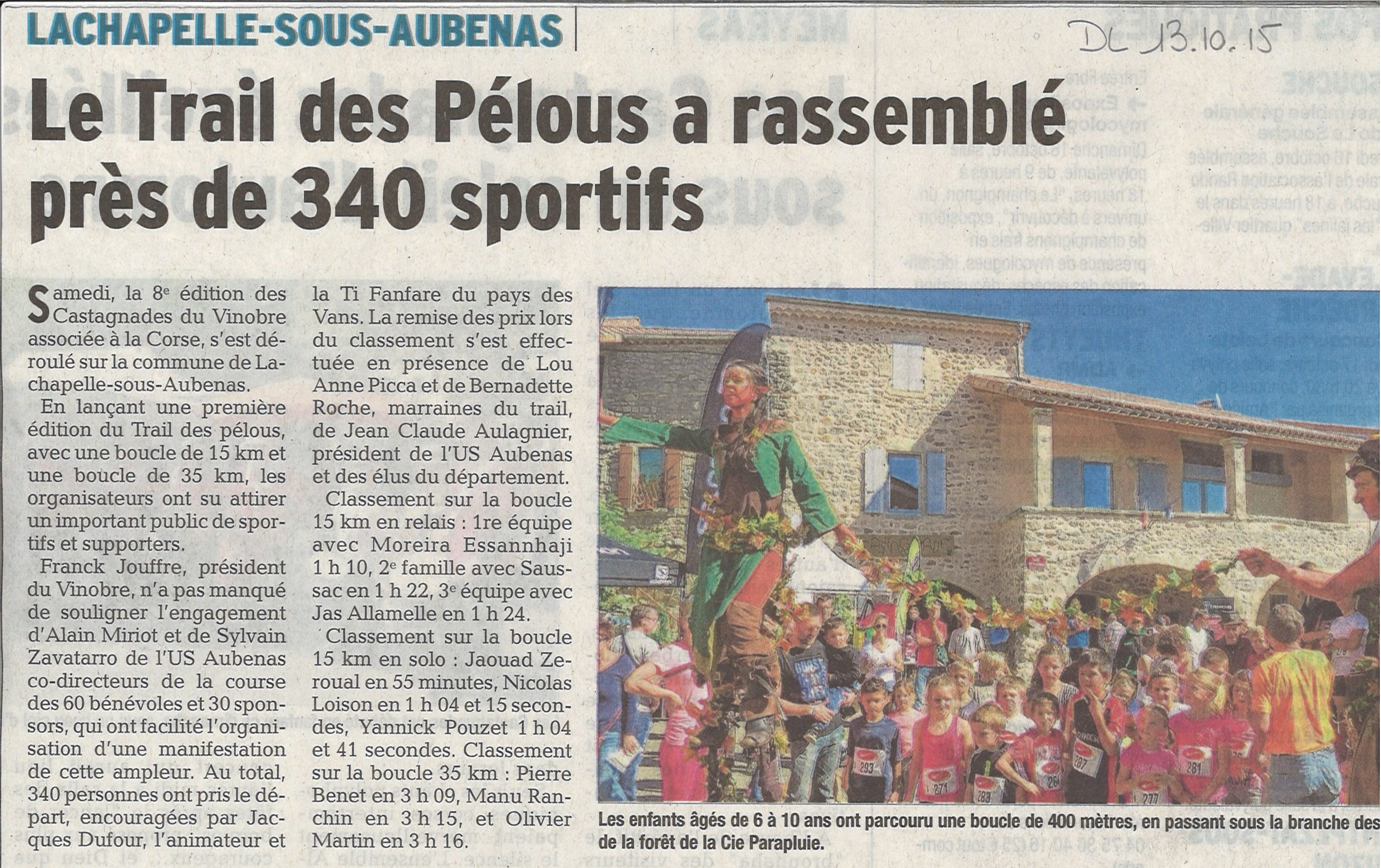 Article trail des pelous