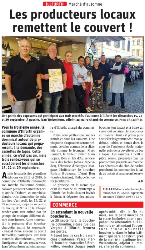 Les producteurs locaux remettent le couvert !