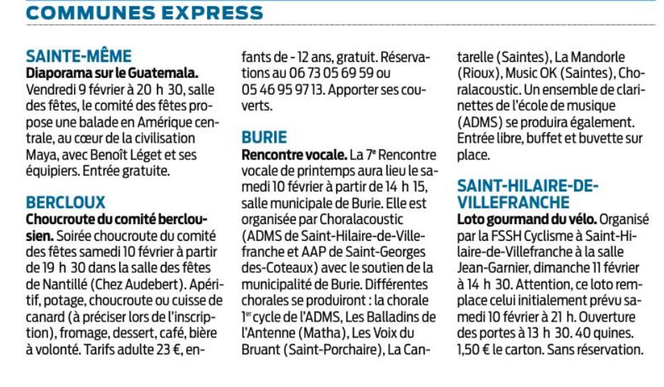 Sud ouest burie 2018
