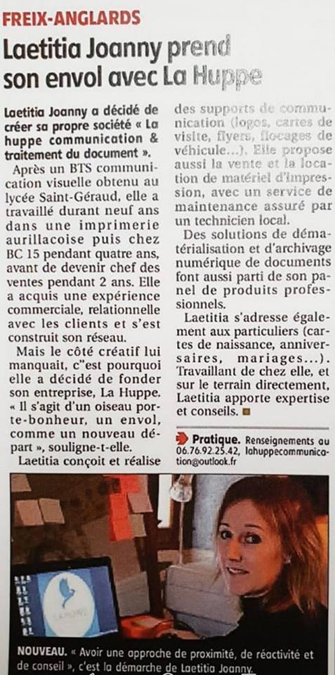 Article presentation de l activite de laetitai joanny membre ca de elles crea article la montagne 31 01 2019