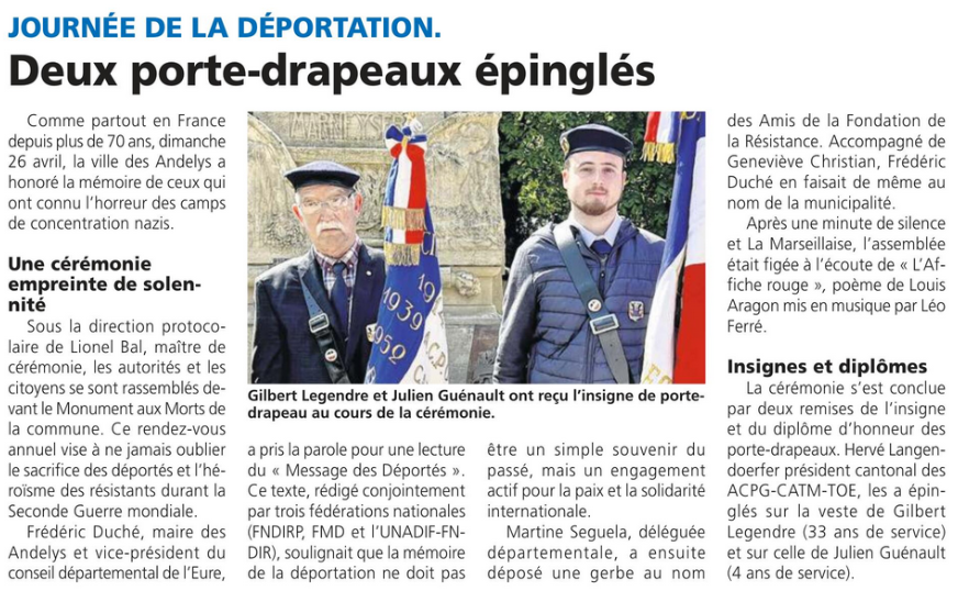 2026 PRESSE Porte-drapeau Julien