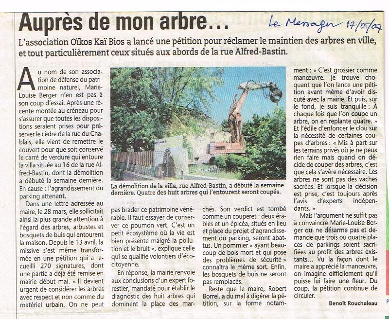 2007 messager aupres de mon arbre