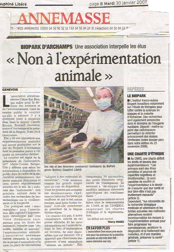 2007 01 presse dauphine libere oikos kai bios 001