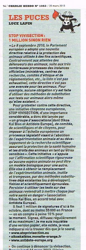 03 stop vivisection charlie hebdo okb