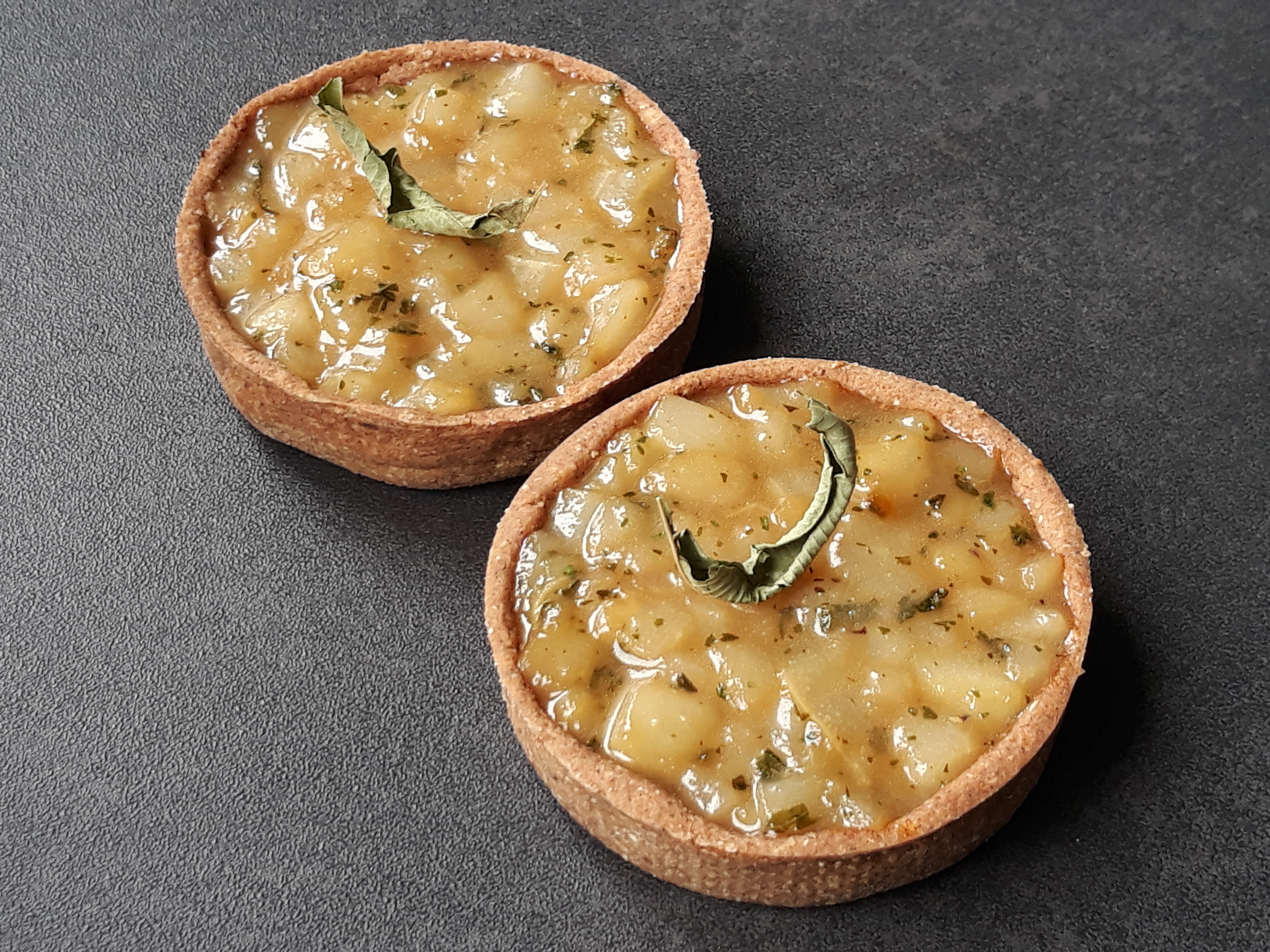 Tartelettes amande poire verveine