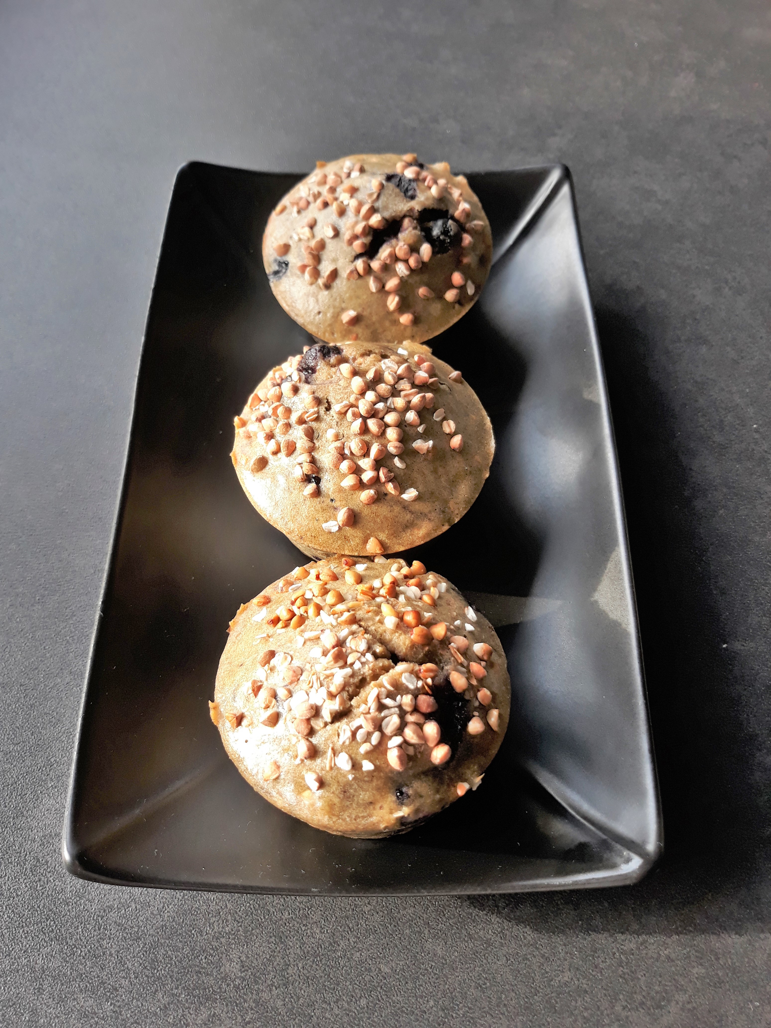 Muffins sarrasin myrtilles