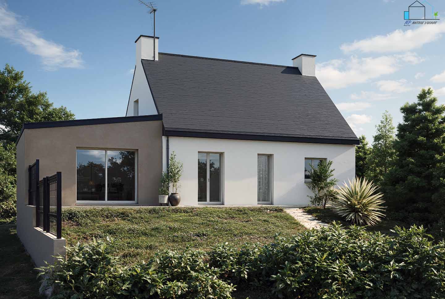 Extension sur sous-sol à Bain-de-Bretagne