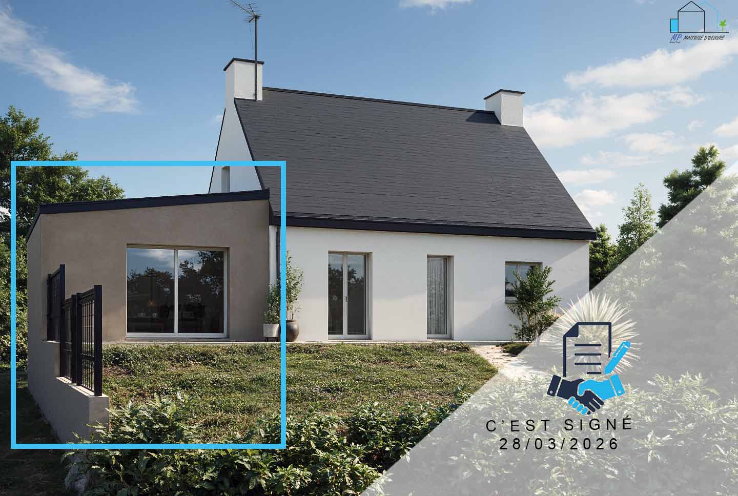 Extension sur sous-sol à Bain-de-Bretagne