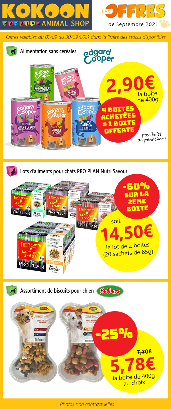 Nos offres de septembre