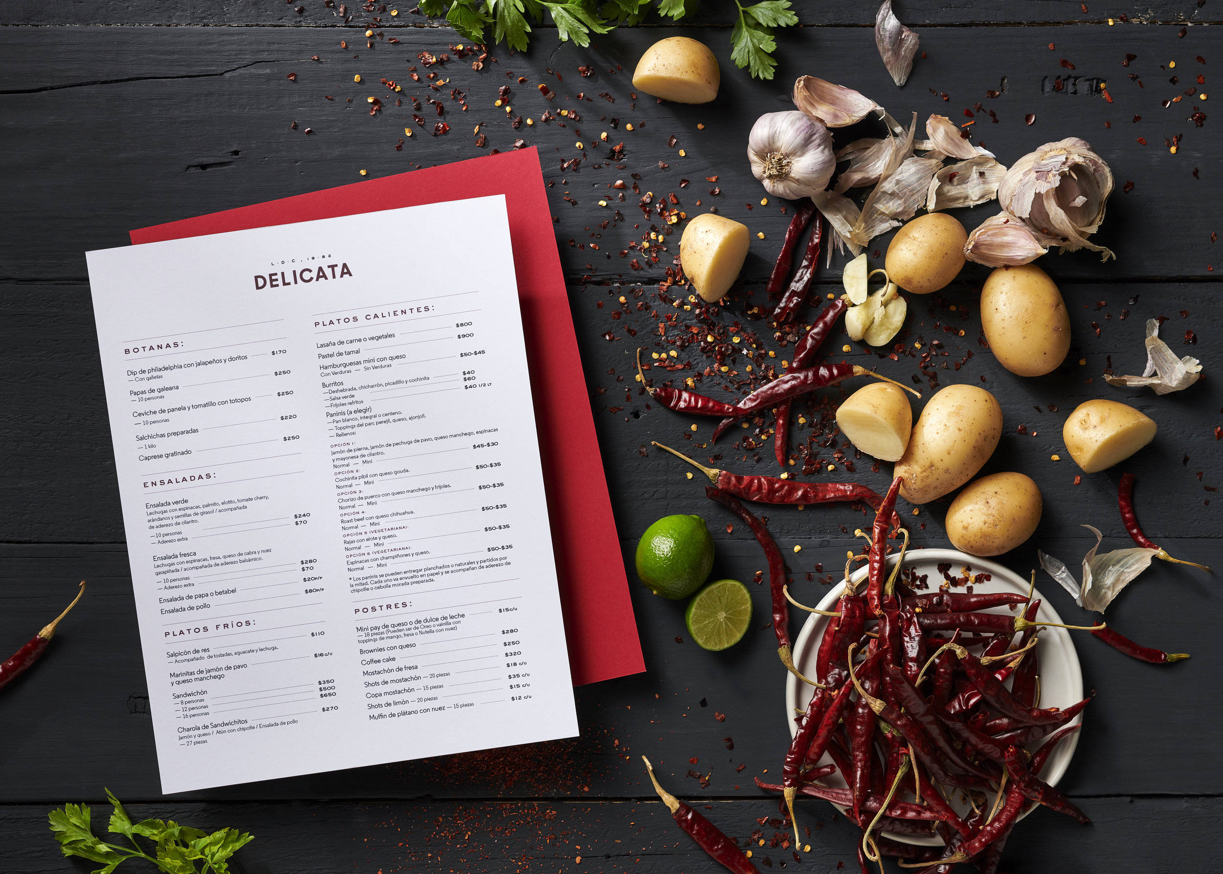 Lat delicata menu