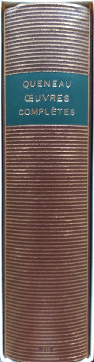 Volume 530 de Raymond Queneau dans la Bibliotèque de la Pléiade