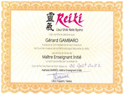 Attestation initiation reiki 4 gerard gambaro reiki connexion 1024x600