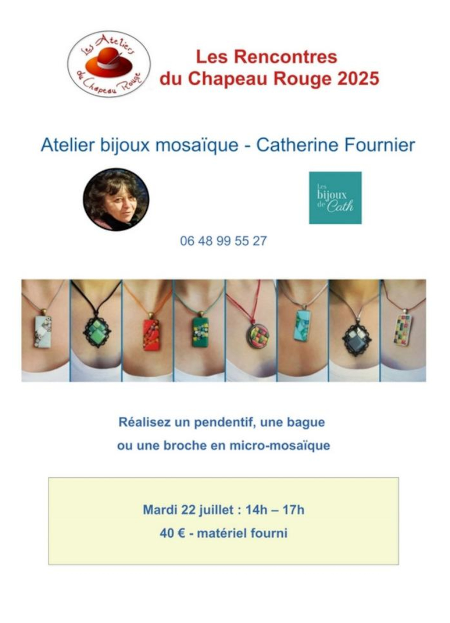 22 juil 2025 atelier bijoux mosaique