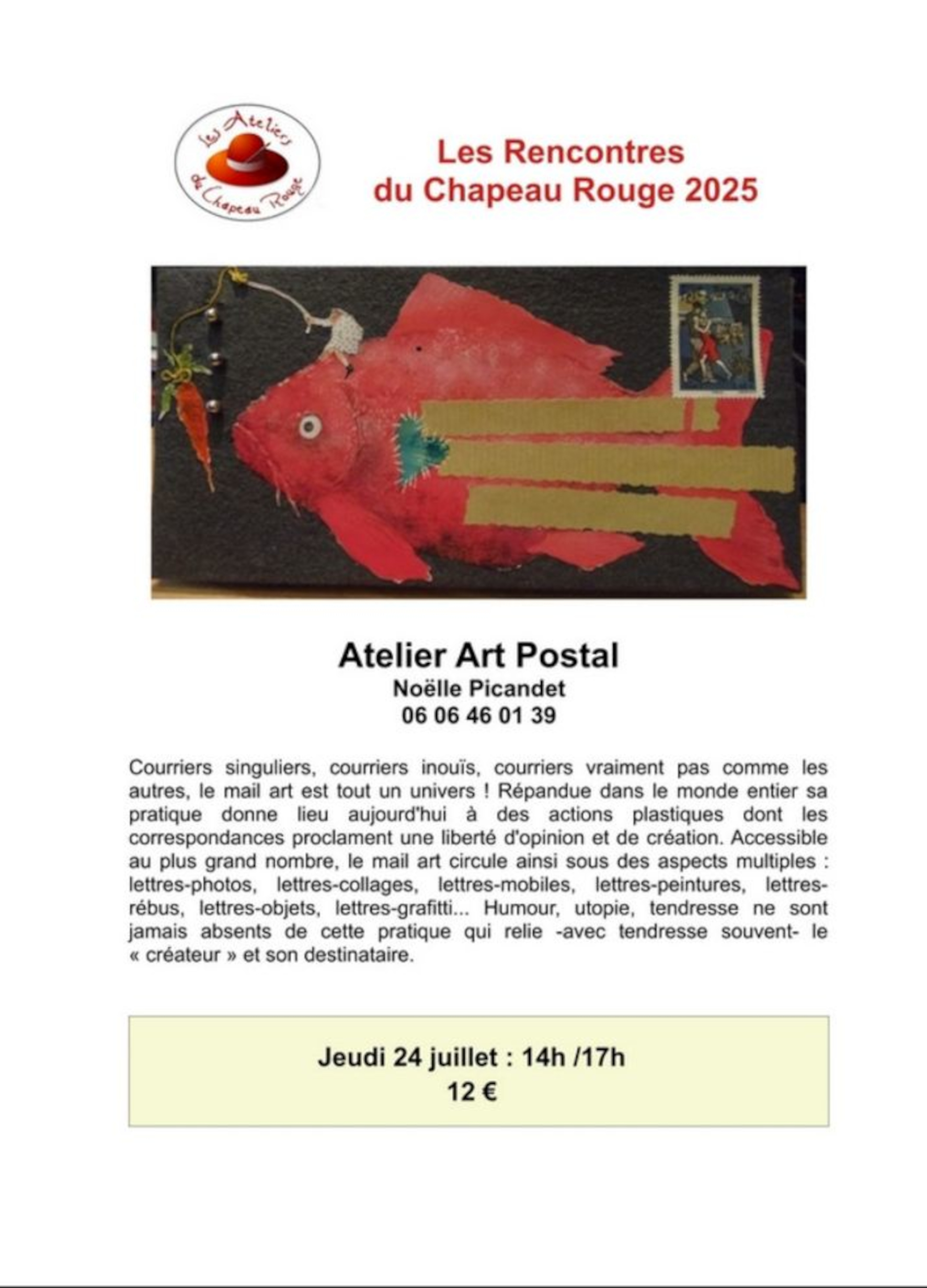 24 juillet 2025 atelier art postal 