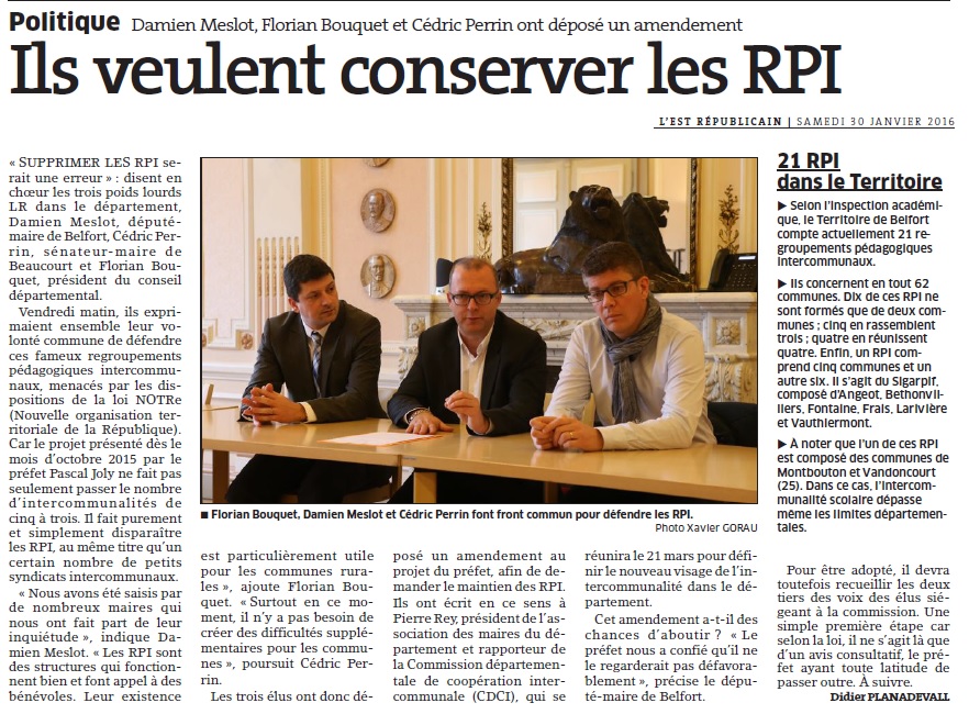 Politique Ils veulent conserver les RPI