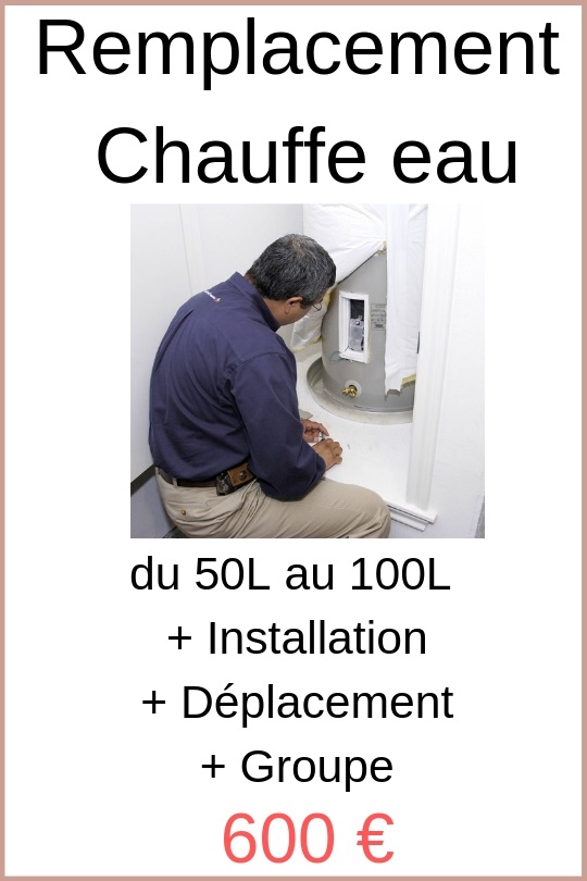 remplacement chauffe eau  le raincy