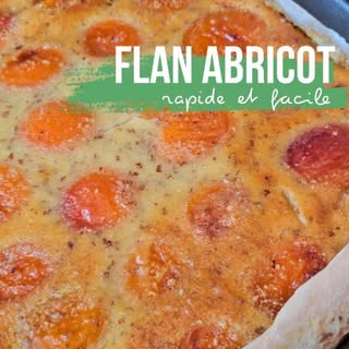 Flan abricots - amandes