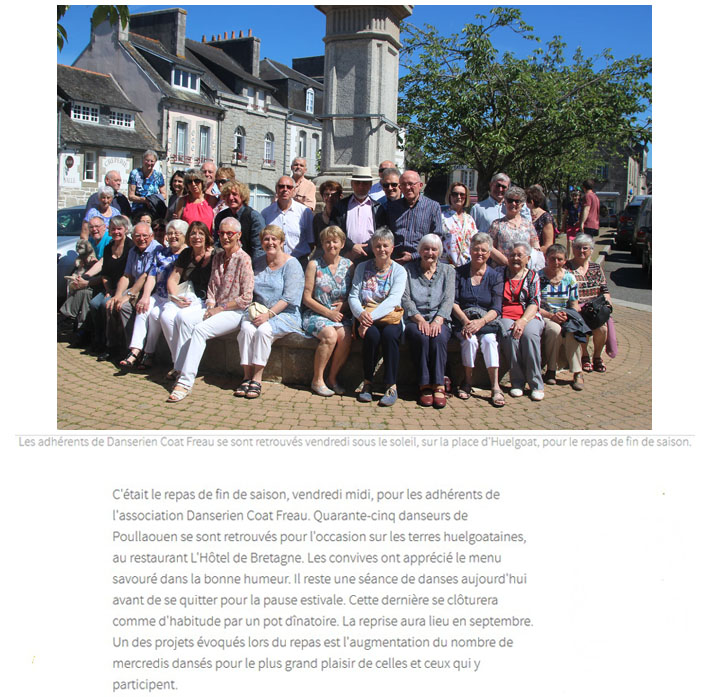 Repas fin de cours 26 mai 2017 le telegramme