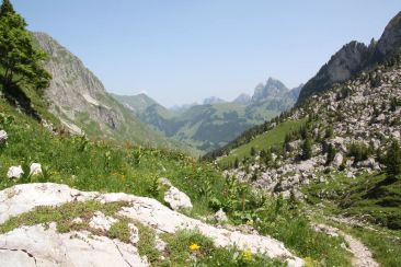 Vallon des Morteys en direction des Marindes