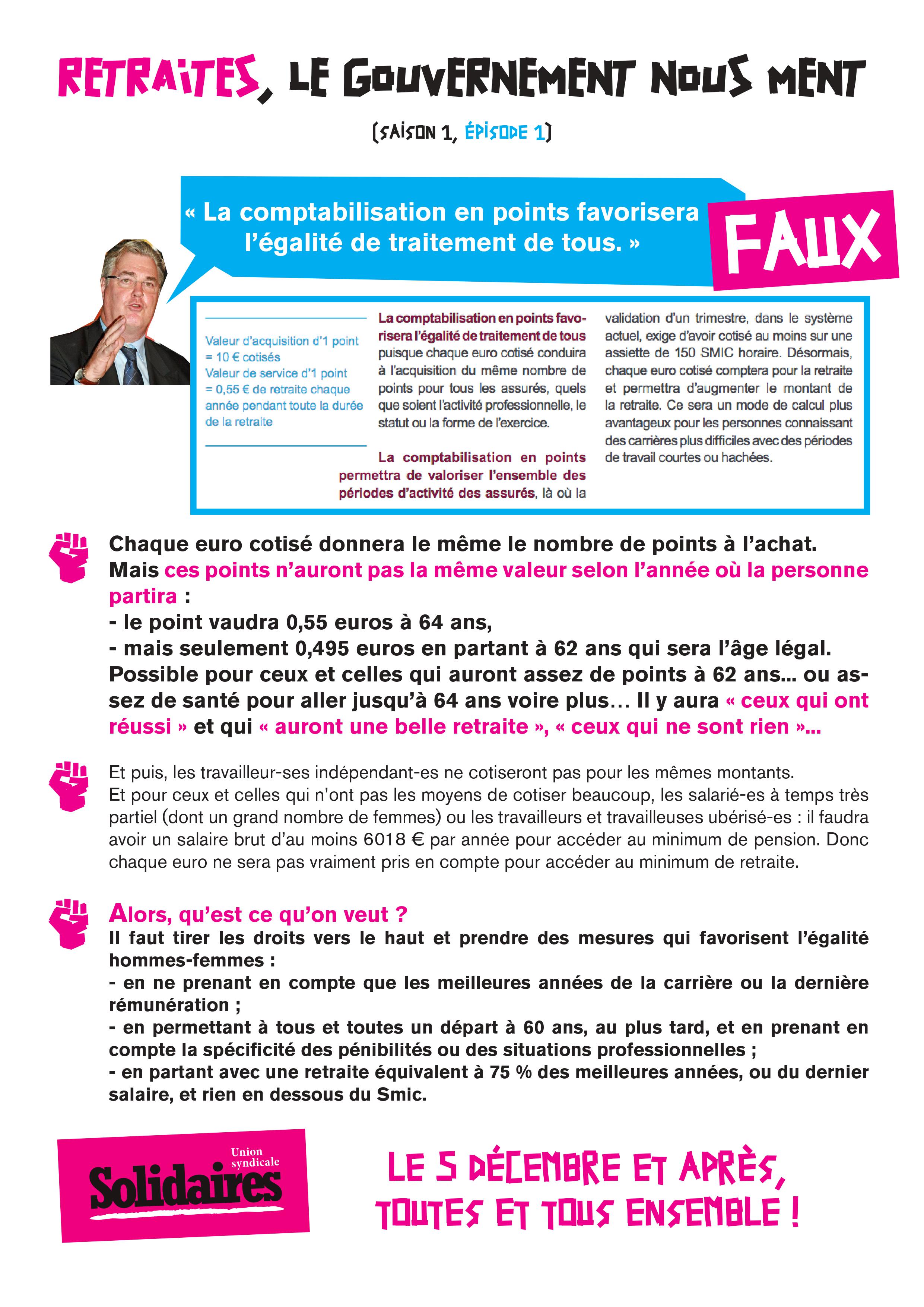 Le gouvernement nous ment 1