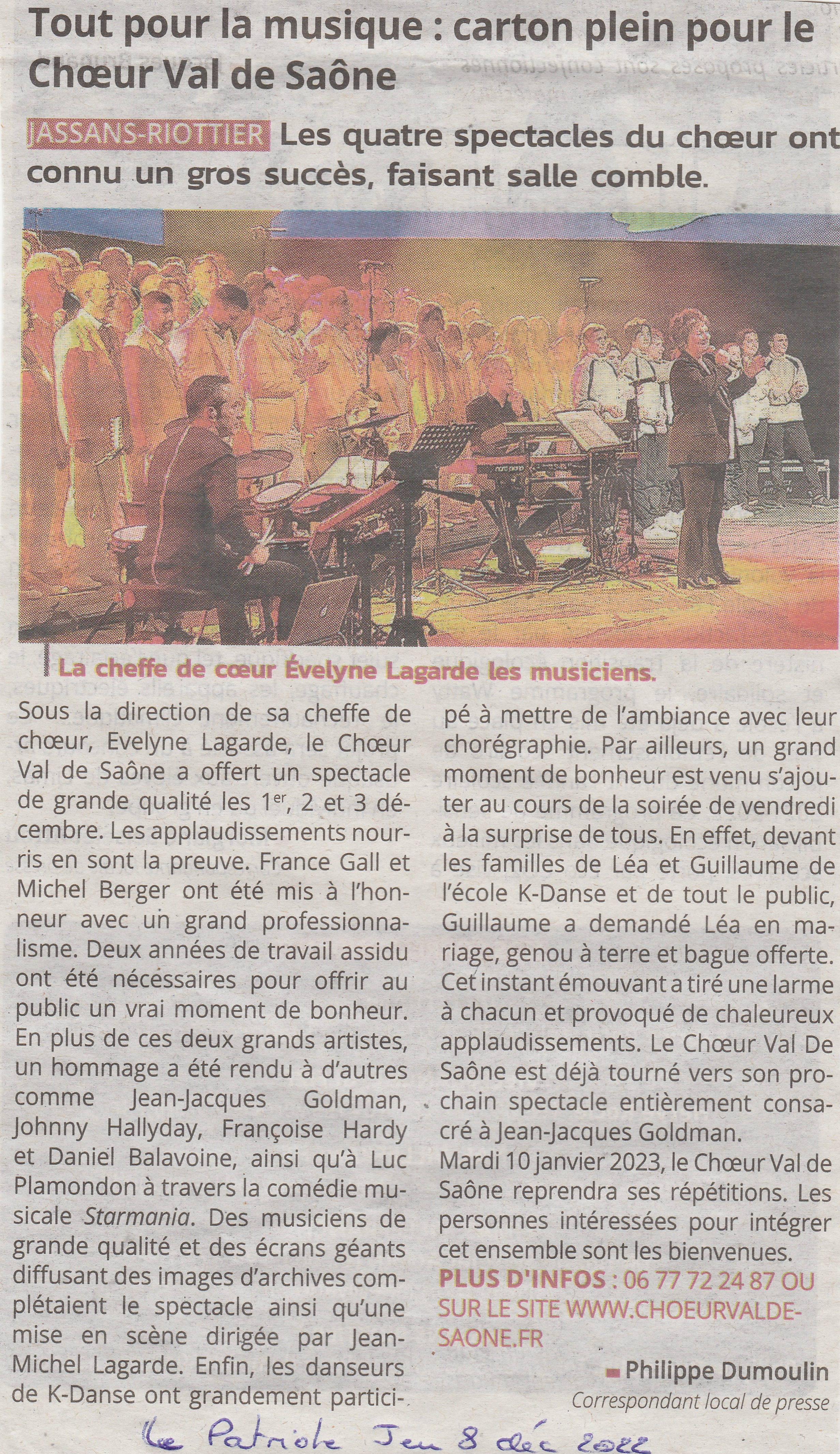 Article le patriote 08 dec 2022