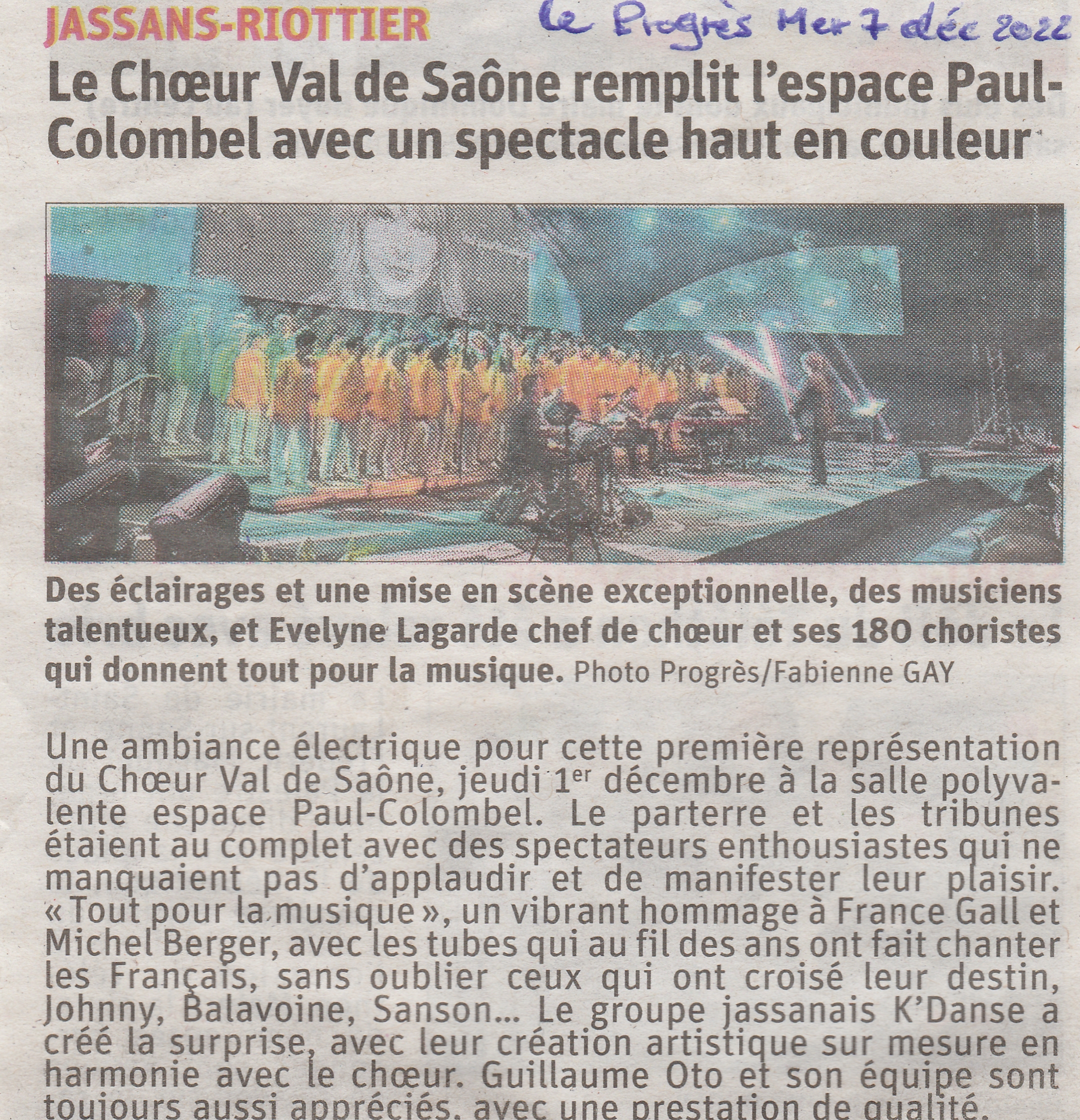 Article progres du 07 dec 2022