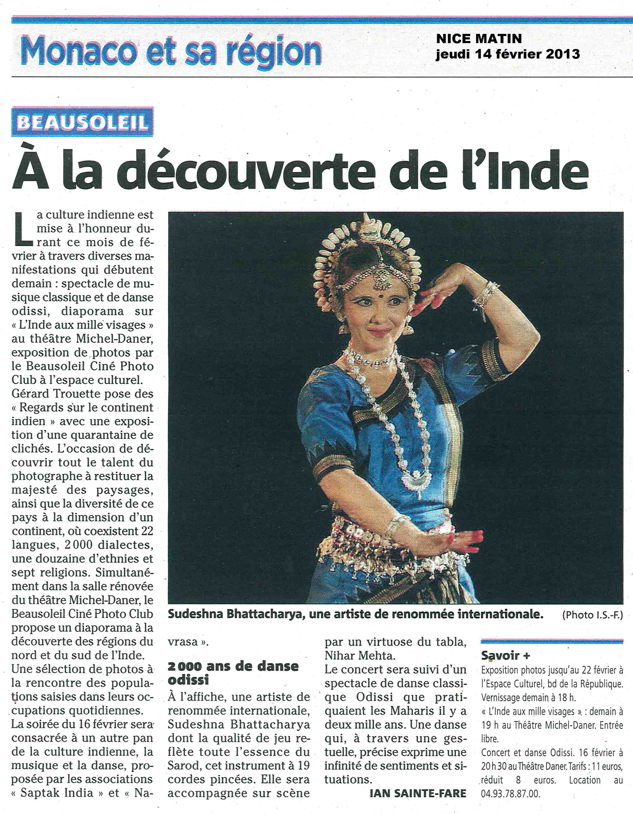 A la decouverte de l inde nm 14 fev 2013