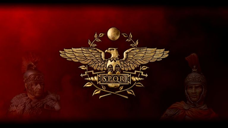Logo sur fond pourpre armee romaine.com
aigle de la LEGION ARMEE ROMAINE rome SPQR soldat