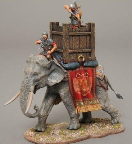 Eléphant de Guerre de l'Armée Romaine recruté en Afrique du Nord