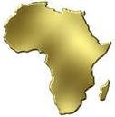 Carte afrique doree