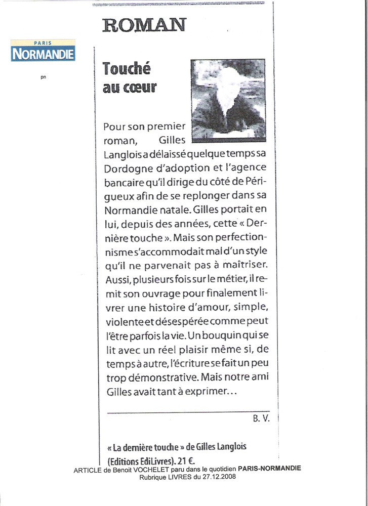 Article paris normandie du 27 12 2008 livres